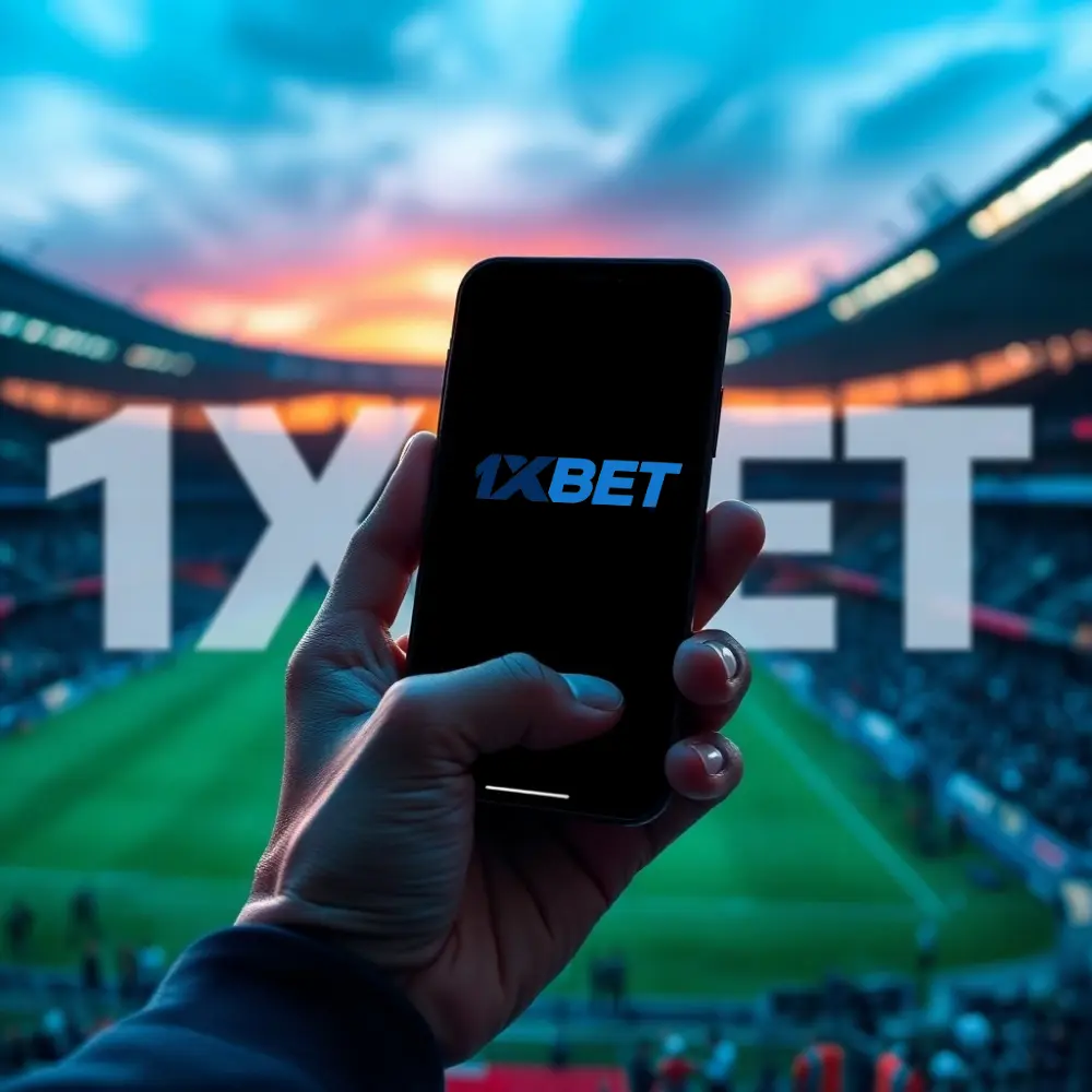 Interface 1xBet mobile app en Tunisie